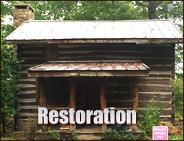Historic Log Cabin Restoration  Mill Spring, North Carolina